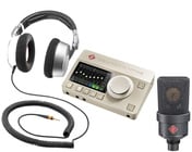 Neumann TLM 103 Voice Over Bundle Large Diaphragm Cardioid Condenser Microphone with Headphones and Audio Interface