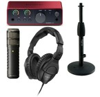 Rode Voice Over Procaster Bundle Dynamic Microphone with Audio Interface, Headphones and Desk Stand