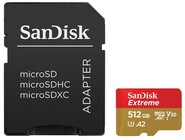 SanDisk SDSQXAV-512G-AN6MA 512GB Extreme UHS-I microSDXC Memory Card with SD Adapter