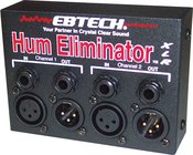 Ebtech HE2XLR Hum Eliminator, 2 Channel with XLR Jacks