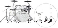 Roland VAD706-K V-Drums Acoustic Design 706 5-Piece Electronic Drum Kit, White