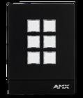 AMX FG5793-06P-BL Massio 6-Button Ethernet Keypad, Portrait, Black
