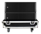 ProX X-RCF-HDL30A LAX2W Fits RCF HDL 30-A Line Array Speaker Flight Case with Wheels, Holds 2 Speakers