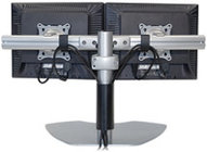 Chief KTP220S Dual Monitor Horizontal Table Stand, Silver
