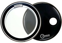 Aquarian SKPII22BK Superkick II-Clear/ Black Regulator RSM Bass Drum Value Pack