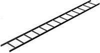Middle Atlantic CLB10-12 10' Long Ladder Runway, Black (12 Pieces)