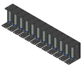 RDL SR12A STICK-ON Series Mounting Rack, 12 Modules