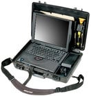 Pelican Cases PC1490CC1-BLACK Black Deluxe Notebook Computer Case with Lid Organizer & Shock Absorbing Tray