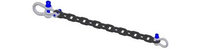 Adaptive Technologies Group RC-0024 24" Rigging Chain with 2x 1/4" and 1x 3/8" Shackles, 2800lb WLL