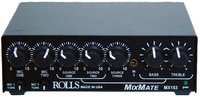 Rolls MX153 Mix Mate 2x XLR(Mic), 3x RCA (Stereo Source) Mixer with Ducking