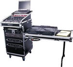 Odyssey FZGS1316WDLX Pro Combo Rack Case, 13 Unit Top Rack, 16 Unit Bottom Rack