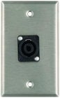 Pro Co WP1009 Single Gang Wallplate with 1 NL4MP Connector R, Steel