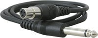 Galaxy Audio AS-GTR 1/4" TS to TA3F Cable for Wireless Instrument Systems