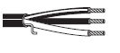 Belden 5100UE-U1000-GRAY 2 Cond 14awg PVC Wire, Gray, 1m