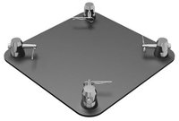 Global Truss SQ-4137 BLK 12"X12" Aluminum Base Plate for F34, Black