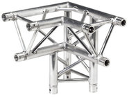 Global Truss TR-4093-D/R 1.64 ft. 3 -Way 90° Corner Junction with Apex Down