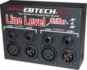 Ebtech LLS2XLR Line Level Shifter, 2 Channel with XLR Jacks