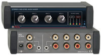 RDL EZ-MX4L Stereo Line-Level Mixer 4x1