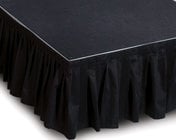 IntelliStage ISSK8X24 8' W x 24" L Black Stage Skirt