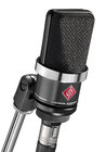 Neumann TLM102 bk Large Diaphragm Cardioid Condenser Microphone in Matte Black Finish with SG 2 Swivel Stand Mount