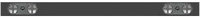 Innovox Audio FS-H2-BLK Dual-Channel Soundbar Speaker in Black for Flatscreens with Screw Terminals