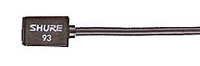 Shure WL93-6 Subminiature Condenser Lavalier Microphone, Black, with 6 foot cable.