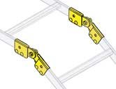 Middle Atlantic CLH-ADJT Adjustable Cable Ladder End-Splice Hardware, 1 Pair