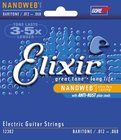 Elixir 12302 Baritone Electric Guitar Strings with NANOWEB Coating