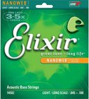 Elixir 14502 Light Long-Scale Acoustic Bass Guitar Strings with NANOWEB Coating