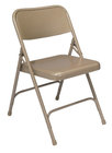 National Public Seating 201-NPS Steel Folding Chair (Beige)