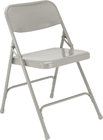 National Public Seating 202-NPS Steel Folding Chair (Grey)