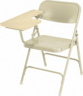 National Public Seating 5201R Folding Chair with Right Tab Arm, Oak/Beige
