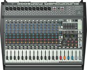 Behringer PMP6000 Power Mixer, 20 Channel (12 Mono + 4 Stereo), 2 x 800W Stereo or Dual Mono, 1600W Bridged Mono