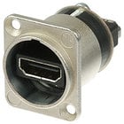 Neutrik NAHDMI-W HDMI 1.3 D-Shape Feedthrough Adapter (IP65 Rated, Nickel Finish)
