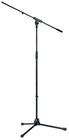 K&M 210/6-BLACK Microphone Stand with 31" Boom and Tripod Base in Black