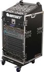 Odyssey FZ1016W Pro Rack Case with Wheels, 10 Unit Top Rack, 16 Unit Bottom Rack