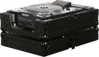 Odyssey FZCDJ-BL Black Label ATA Flight Case for Large Format CD Turntable/Player for DJs (with All-Black Hardware)