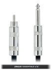 Cable Up PM2-RM-ES-10 10 ft RCA Male to 1/4" TS Male Unbalanced Cable with Silver Contacts