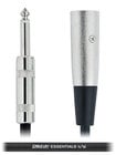 Cable Up XM3-PM2-ES-10 10 ft XLR Male to 1/4" TS Male Unbalanced Cable with Silver Contacts