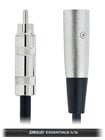 Cable Up XM3-RM-ES-20 20 ft XLR Male to RCA Male Unbalanced Cable with Silver Contacts