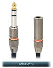 Cable Up PM3-PF3-50 50 ft 1/4" TRS Male to 1/4" TRS Female Balanced Headphone Extension Cable