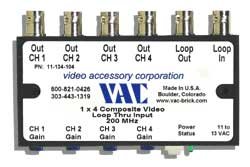 Video Accessory 11-134-104 Video Distribution Amp 1X4