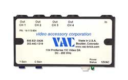 Video Accessory 14-113-604 S-Video Distribution Amp With 4 Outputs And Gain