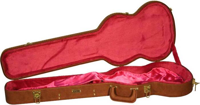 Gator GW-SG-BROWN Deluxe Electric Guitar Case For Double Cutaway Guitars