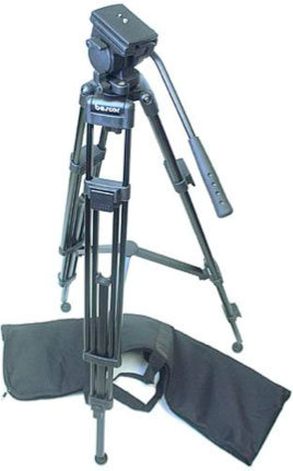 Bescor TH-770 Tripod, Fluid & Spring Head And Bag