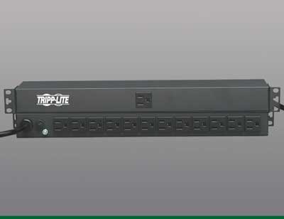 Tripp Lite PDU1215 Single-Phase Basic PDU With 13-Outlets, 15' Cord, 1 Rack Unit