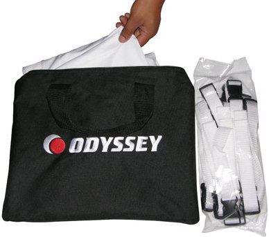 Odyssey LTMVSS1014L Mobile Video Projection Screen And Tripod System