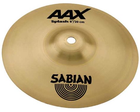 Sabian 20805X 8" AAX Splash Cymbal In Natural Finish