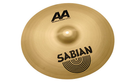 Sabian 21808 18" AA Medium Crash Cymbal In Natural Finish