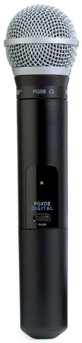 Shure PGXD2/PG58-X8 PGX-D Series Digital Wireless Handheld Transmitter With PG58 Mic